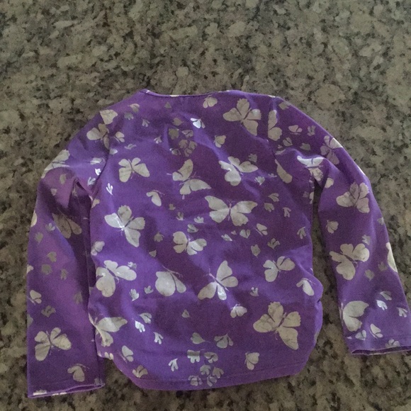 LAND’S END Purple Butterfly Swim Shirt - Picture 4 of 5